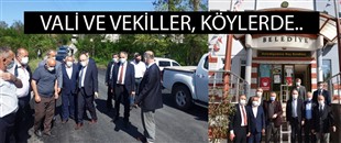 VALİ VE VEKİLLER, KÖYLERDE...