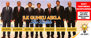 AK PARTİ, ADAY TANITIMI YAPACAK..