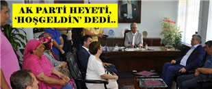 AK PARTİ HEYETİNDEN, YENİ KAYMAKAMA 'HOŞGELDİN' ZİYARETİ..