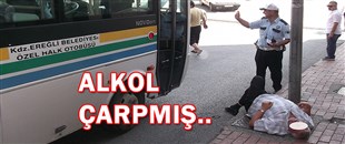 ALKOL ÇARPMIŞ..