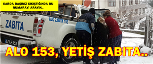 ALO 153, YETİŞ ZABITA..