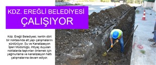 KDZ. EREĞLİ BELEDİYESİ ÇALIŞIYOR