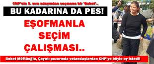 CHP'NİN KADIN ADAYI, SEÇMENİN KARŞISINA EŞOFMANIYLA ÇIKIP,ELİ CEBİNDE OY İSTEDİ..