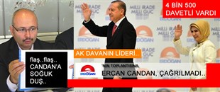 FLAŞ..FLAŞ.. ERCAN CANDAN, ERDOĞAN’IN VİZYON BELGESİNİ AÇIKLADIĞI TÖRENE ÇAĞRILMADI..