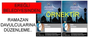 RAMAZAN DAVULCULARINA DÜZENLEME..