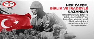 ERDEMİR, ÇANAKKALE ŞEHİTLERİNİ ANDI