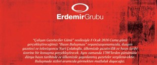 ERDEMİR'DEN, 'ÇALIŞAN GAZETECİLER GÜNÜ' ETKİNLİĞİ..