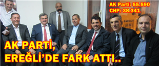 AK PARTİ EREĞLİ'DE FARK ATTI..