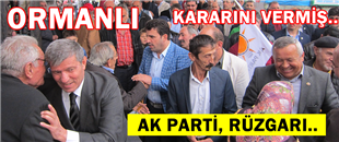 ORMANLI’DA, AK PARTİ RÜZGARI..