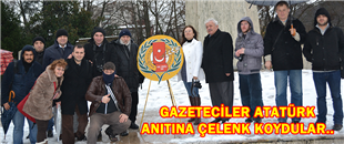 GAZETECİLER DERNEĞİNDEN ANITA ÇELENK..