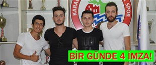 BİR GÜNDE 4 İMZA ..