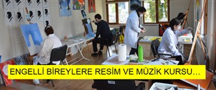 ENGELLİ BİREYLERE RESİM VE MÜZİK KURSU…