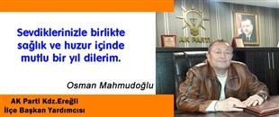 OSMAN MAHMUDOĞLU'NUN YENİ YIL MESAJI..