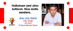 RIFKI GÜLTEKİN'İN YENİ YIL MESAJI..