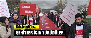 ŞEHİTLER İÇİN YÜRÜDÜLER... 