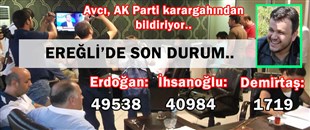 BİLGİN AVCI BİLDİRİYOR: İŞTE EREĞLİ'DE SON DURUM..