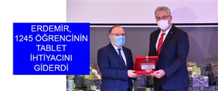 ERDEMİR, 1245 ÖĞRENCİNİN TABLET İHTİYACINI GİDERDİ