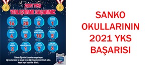 SANKO OKULLARININ 2021 YKS BAŞARISI