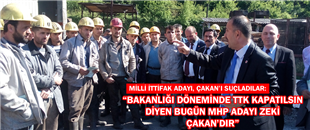 MİLLİ İTTİFAK ADAYI ÇETİN, MHP ADAYI ÇAKAN'I TTK ÜZERİNDEN ELEŞTİRDİ.