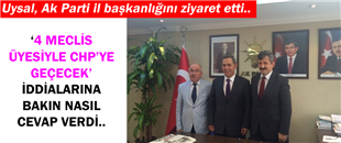 UYSAL, 'CHP'YE GEÇECEK' İDDİASINA BAKIN NASIL YANIT VERDİ..